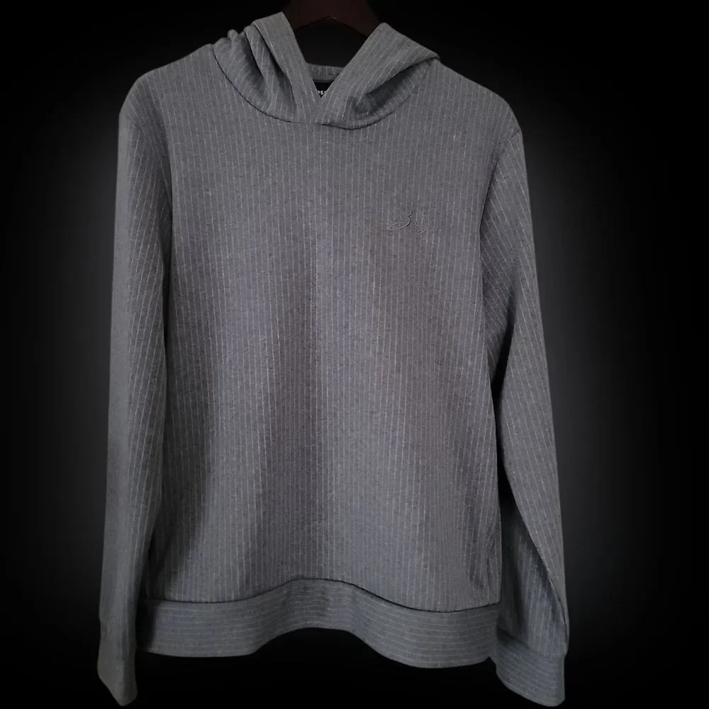 Hugo Boss Seeger Cotton Blend Small Gray Men's Hoodie